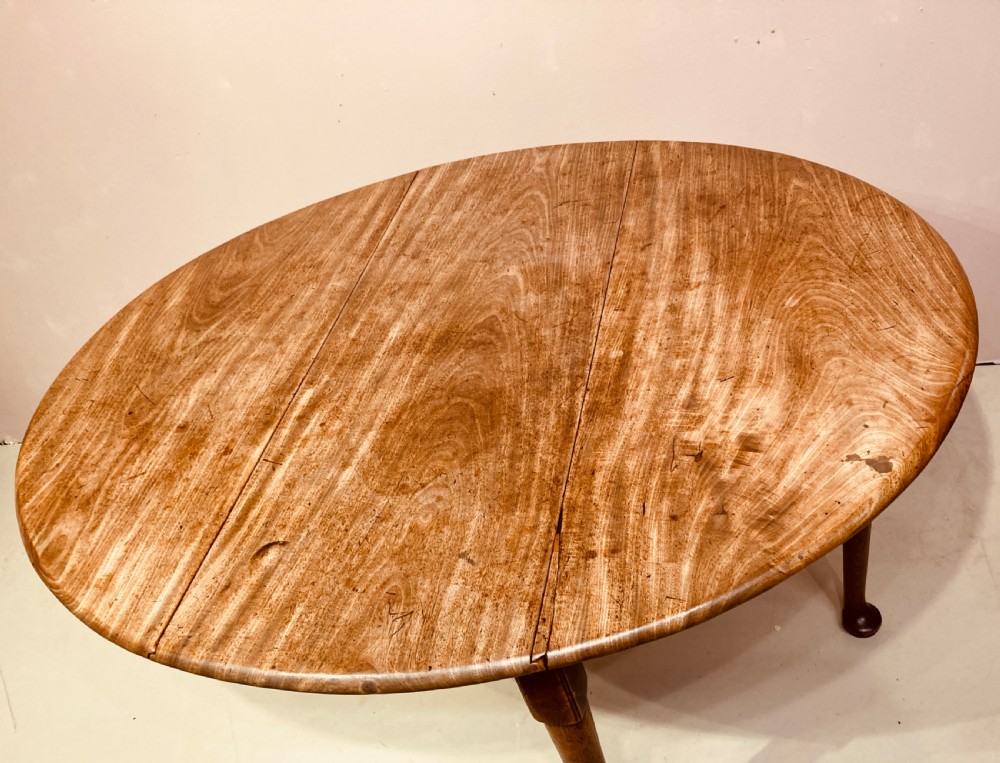 Geo II mahogany drop leaf table. View II