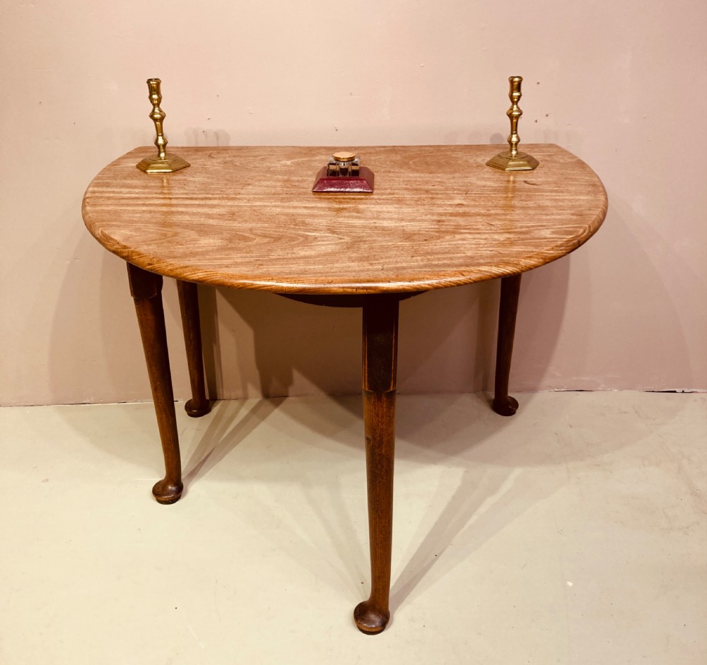 Geo II mahogany drop leaf table. View IV