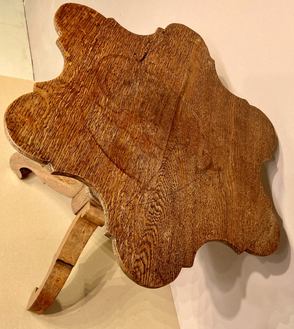 Antique oak wine table. View II