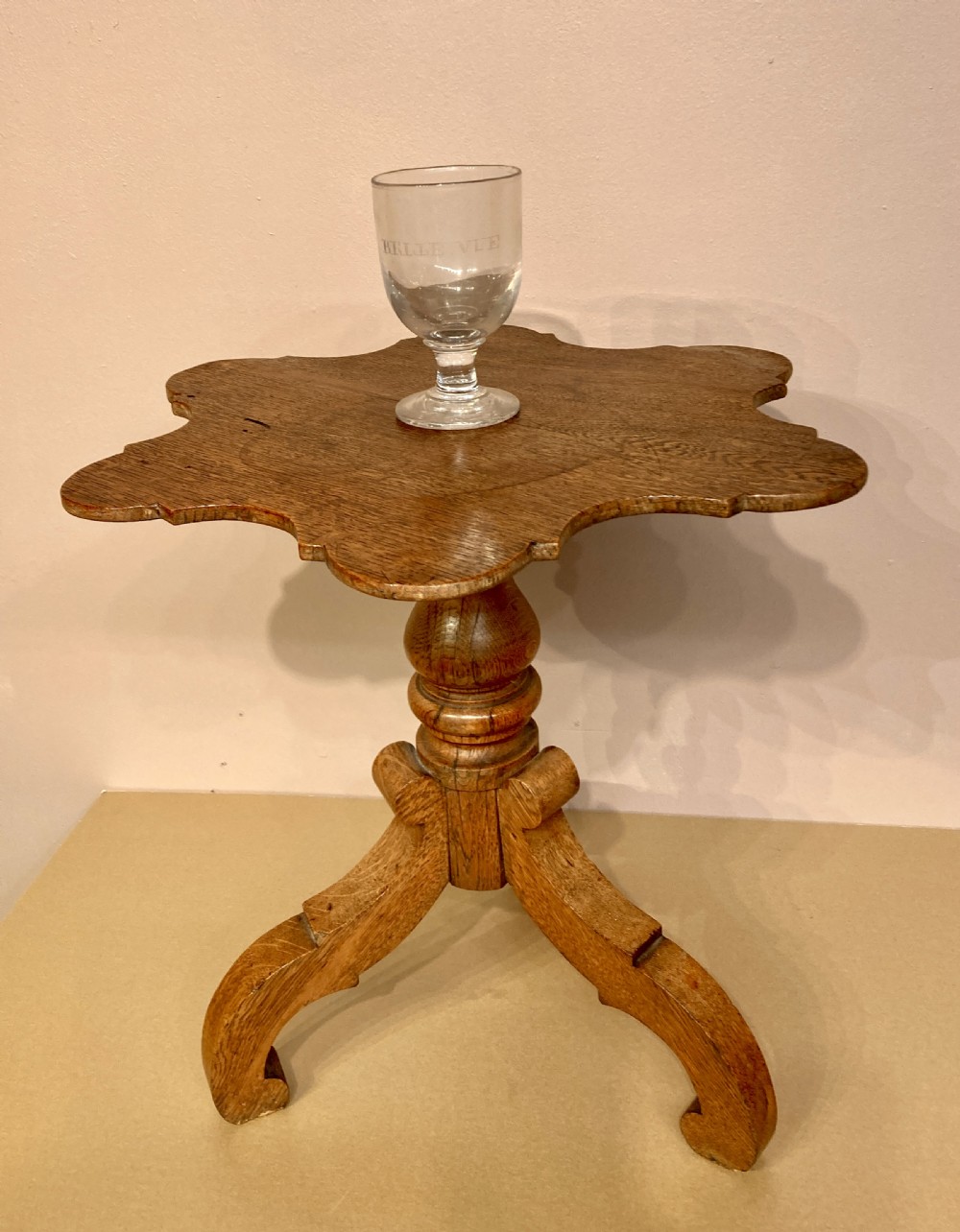 Antique oak wine table. View VI