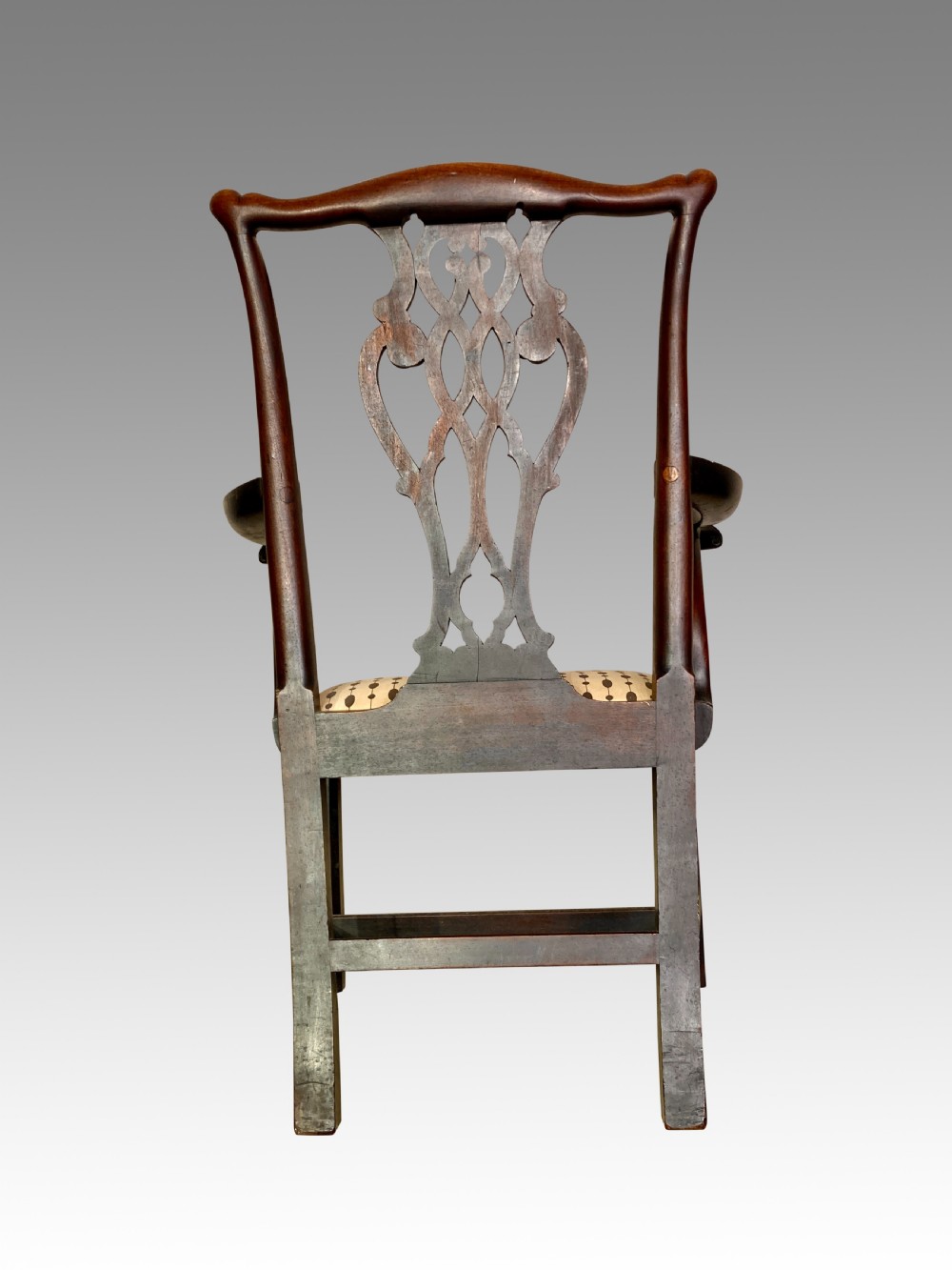 Set of ten Chippendale mahogany dining chairs. View III