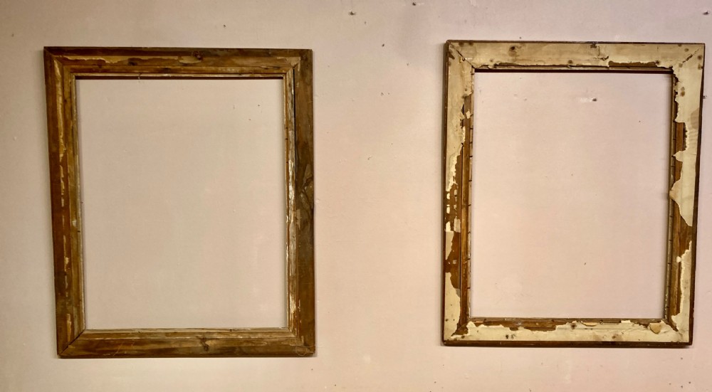 Pair of early Victorian bird’s eye maple picture frames. View V