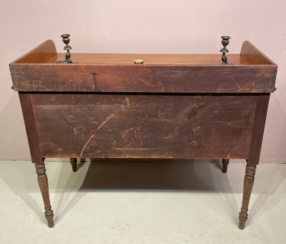 Late Georgian mahogany dressing table. View V