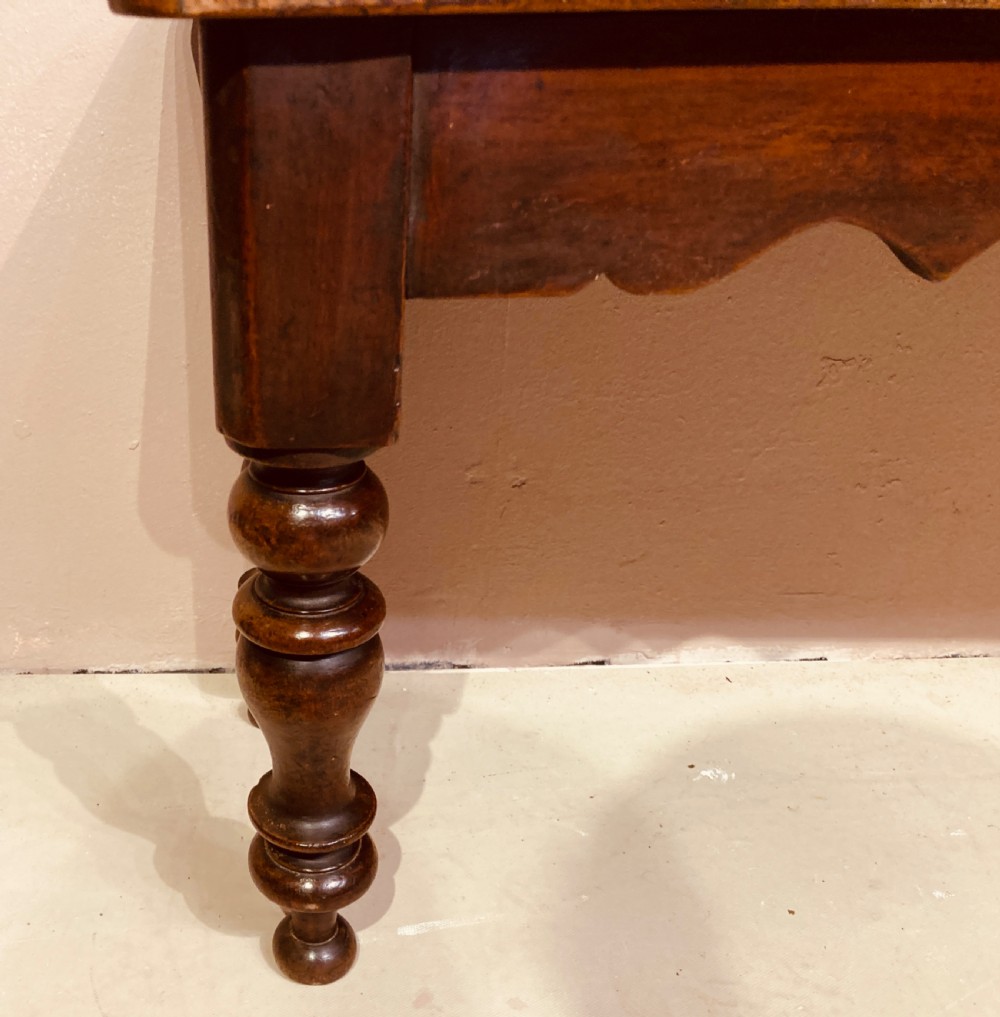 Victorian mahogany hall bench. View III