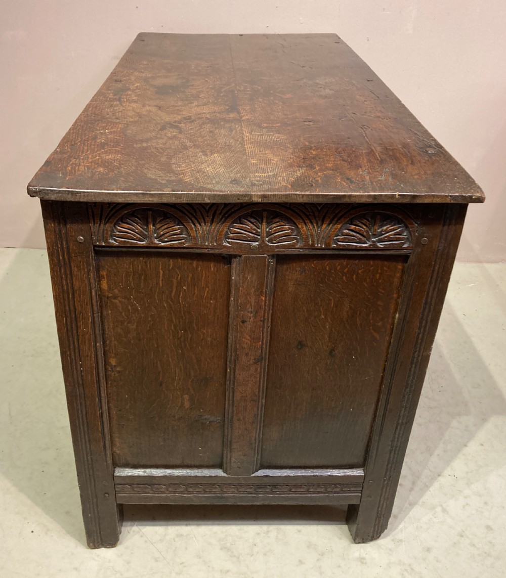 Charles II carved oak cupboard. View VI