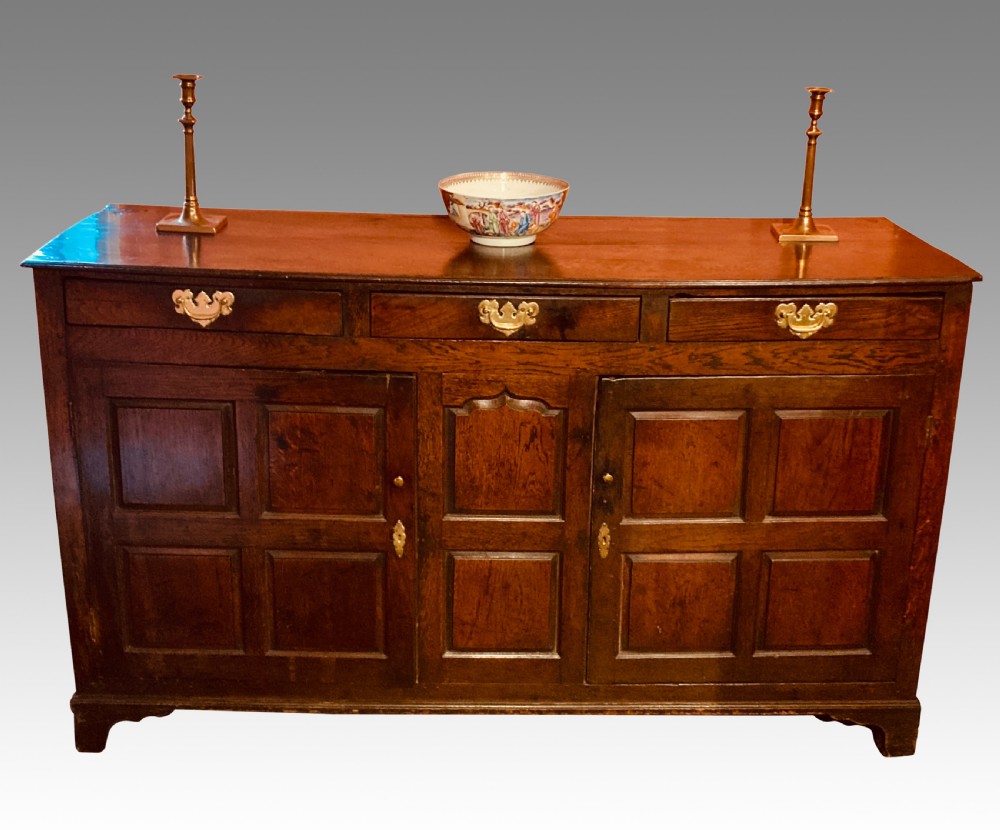 Antique Welsh enclosed dresser base.