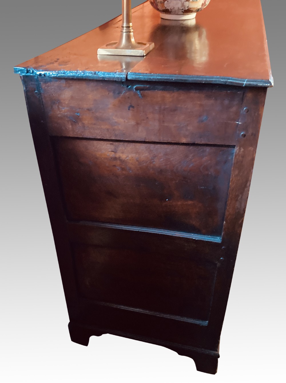 Antique Welsh enclosed dresser base. View V