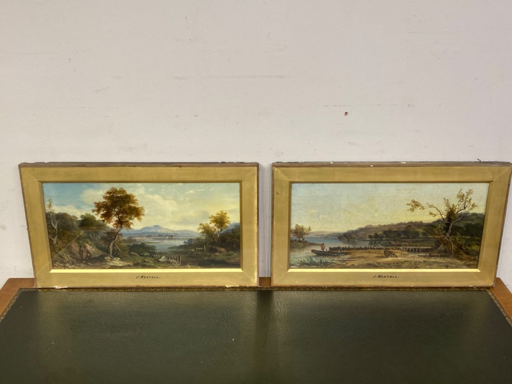 Pair of Victorian oil paintings by John Westall.