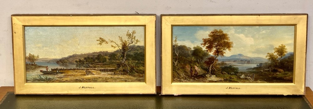 Pair of Victorian oil paintings by John Westall. View III