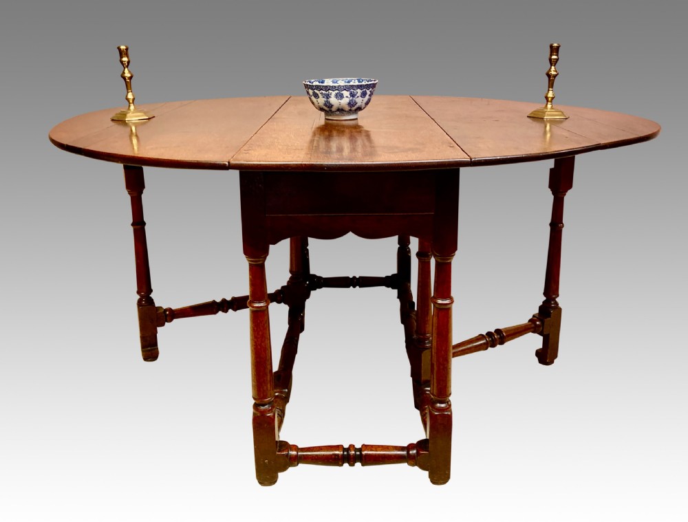 Queen Anne Welsh oak gateleg table.