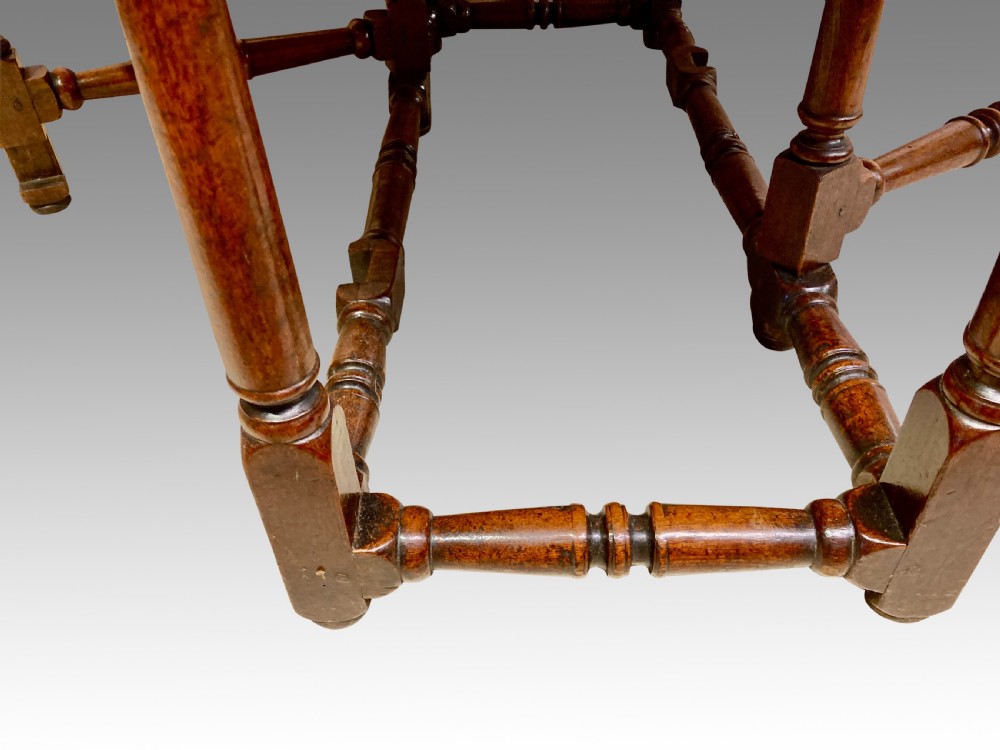 Queen Anne Welsh oak gateleg table. View IV