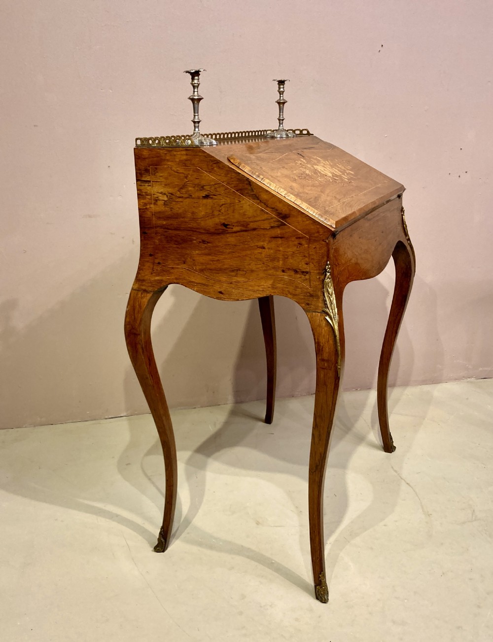 Antique rosewood ladies writing desk.