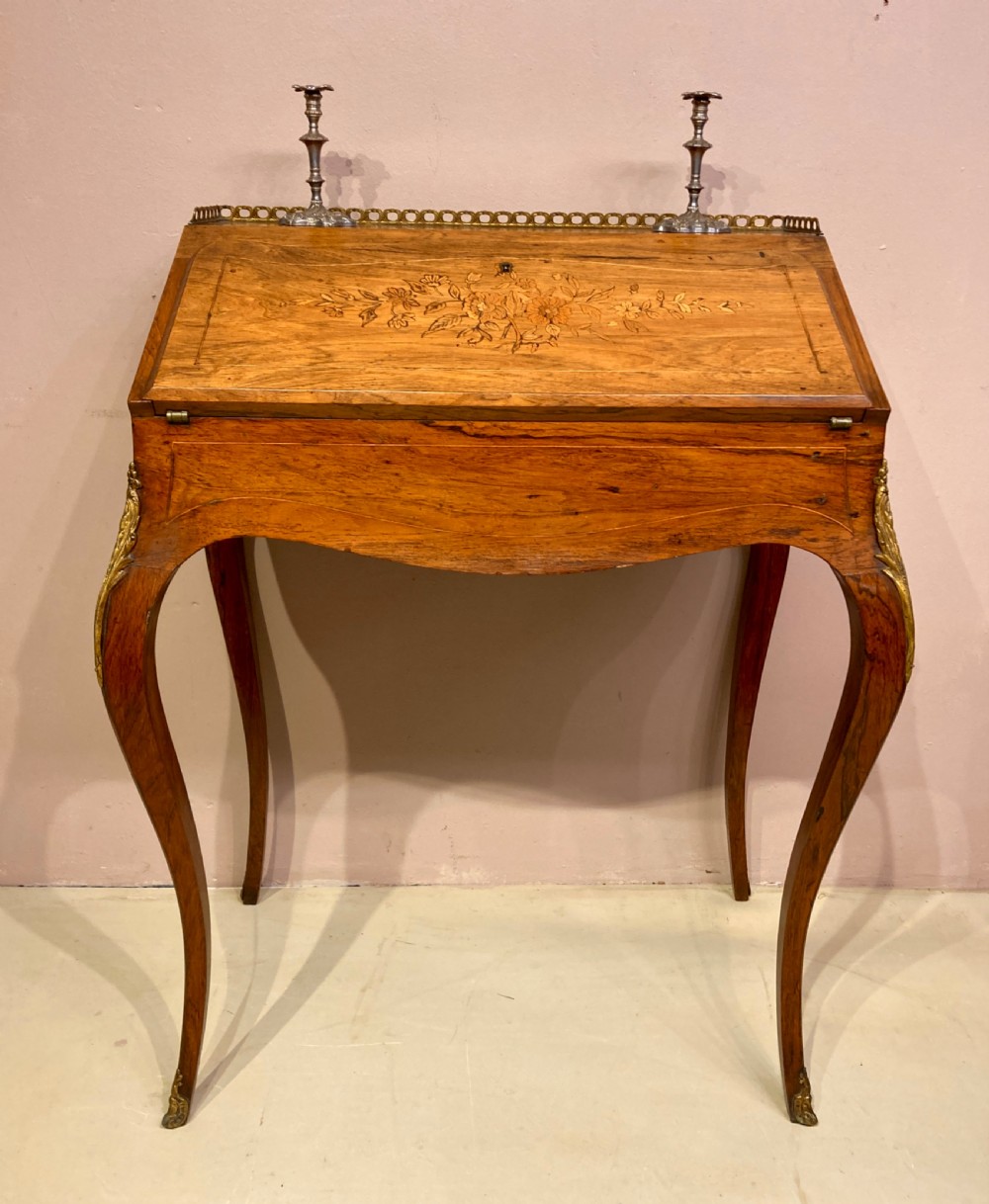 Antique rosewood ladies writing desk. View II