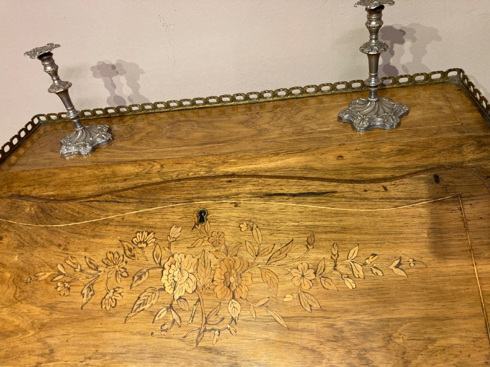 Antique rosewood ladies writing desk. View III