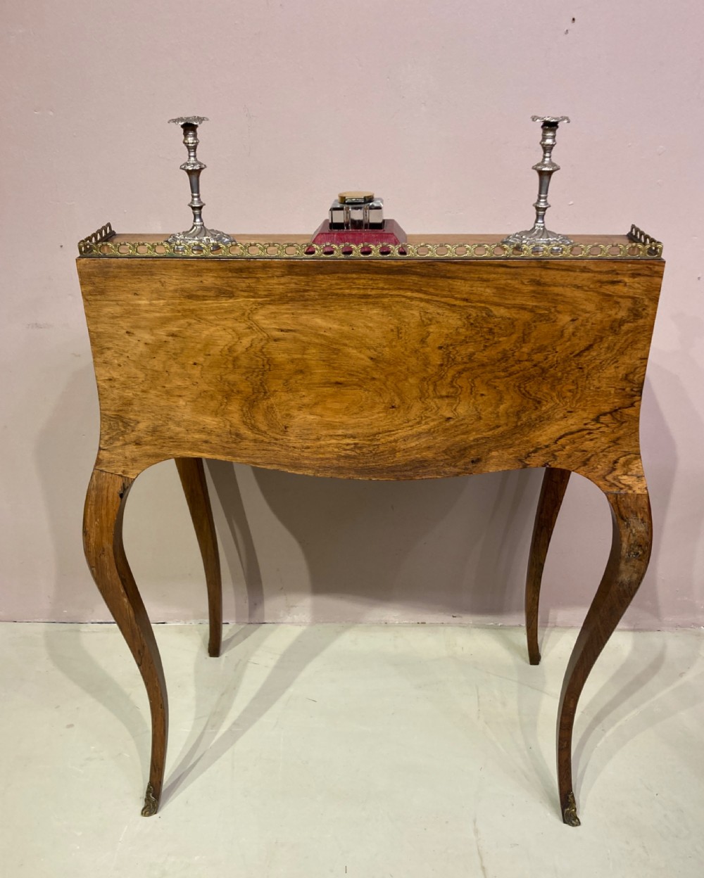 Antique rosewood ladies writing desk. View IV