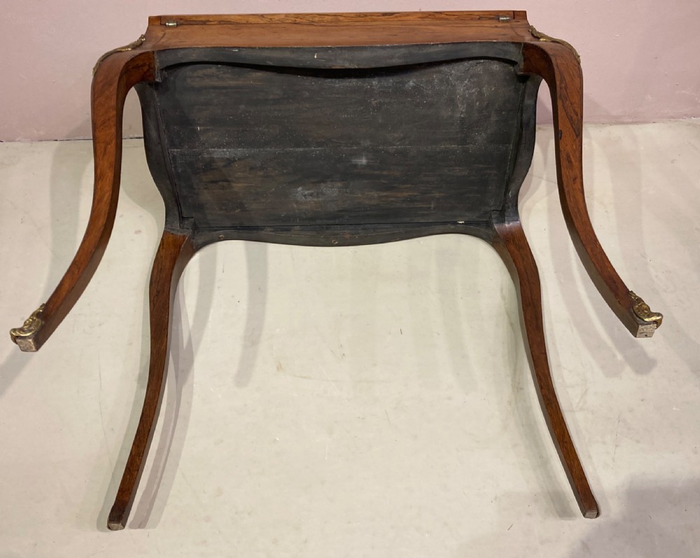 Antique rosewood ladies writing desk. View VIII