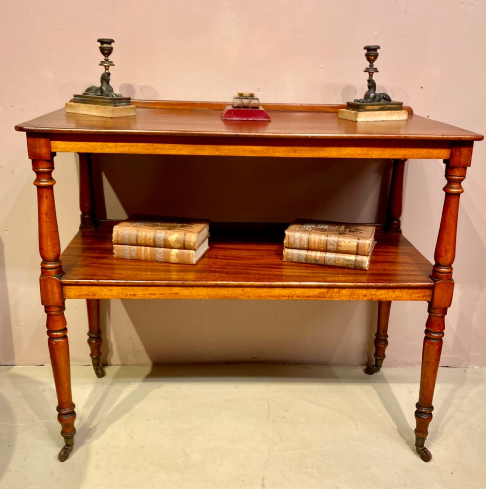 Small Victorian mahogany dumb waiter.