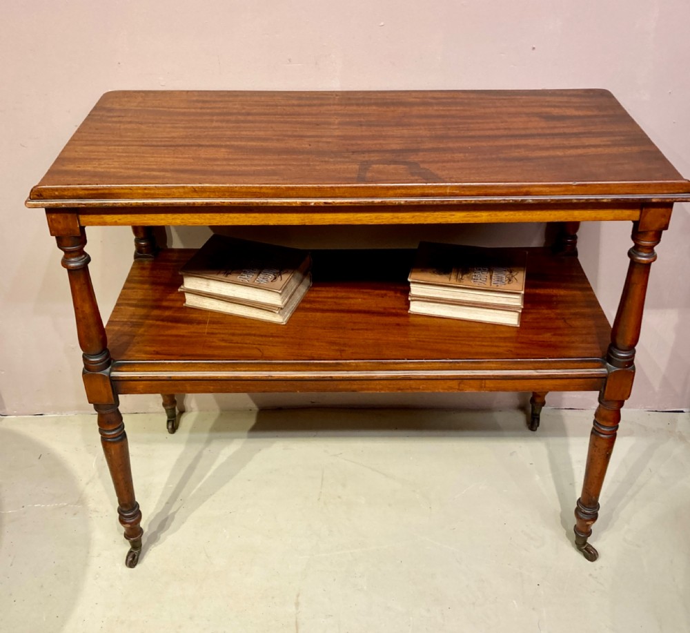 Small Victorian mahogany dumb waiter. View IV
