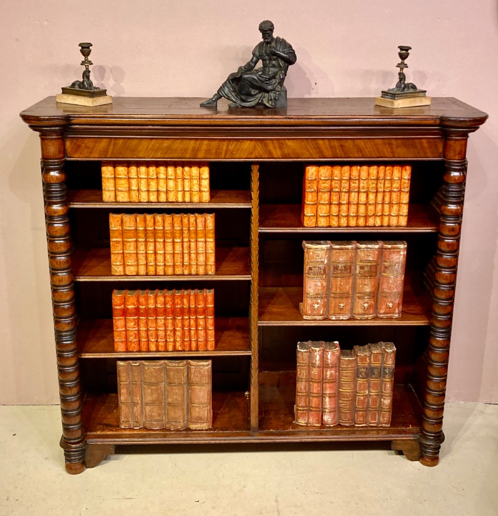 Late Georgian mahogany bookshelves.