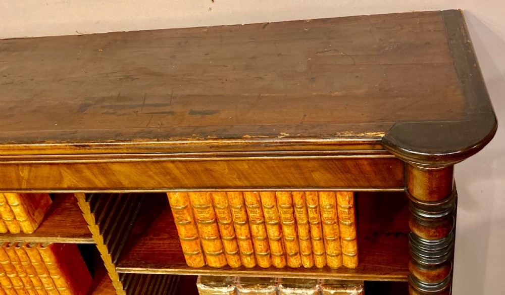 Late Georgian mahogany bookshelves. View III
