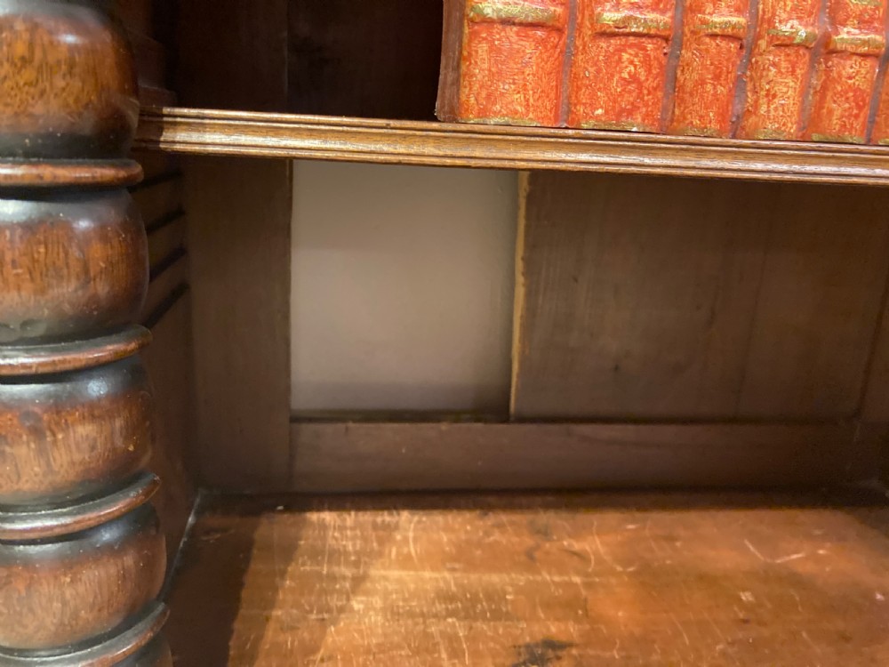 Late Georgian mahogany bookshelves. View V