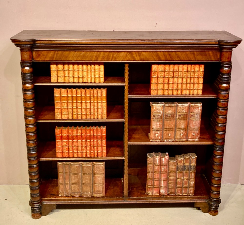 Late Georgian mahogany bookshelves. View VI