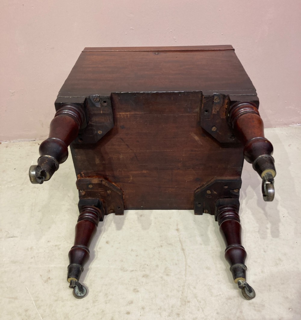Georgian mahogany cellarette. View IX