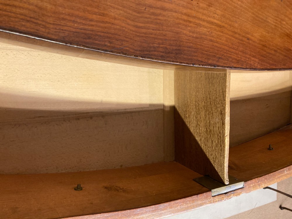 Georgian mahogany bow fronted chest of drawers. View VI