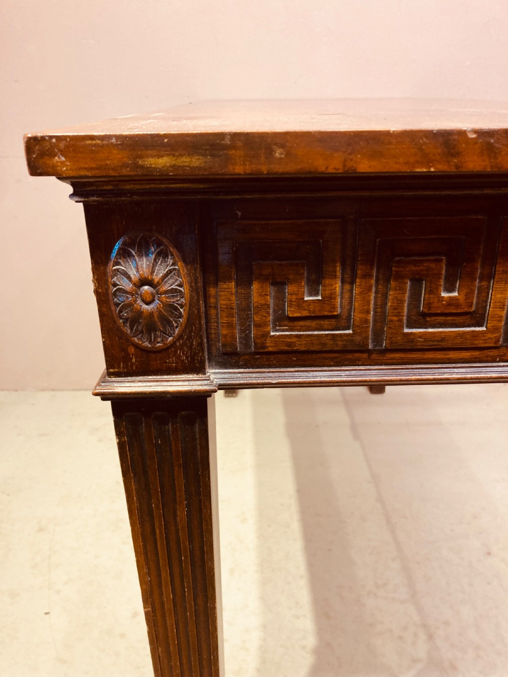 Georgian style mahogany side table. View VII