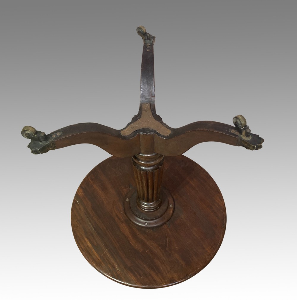Georgian mahogany revolving butlers table. View IV