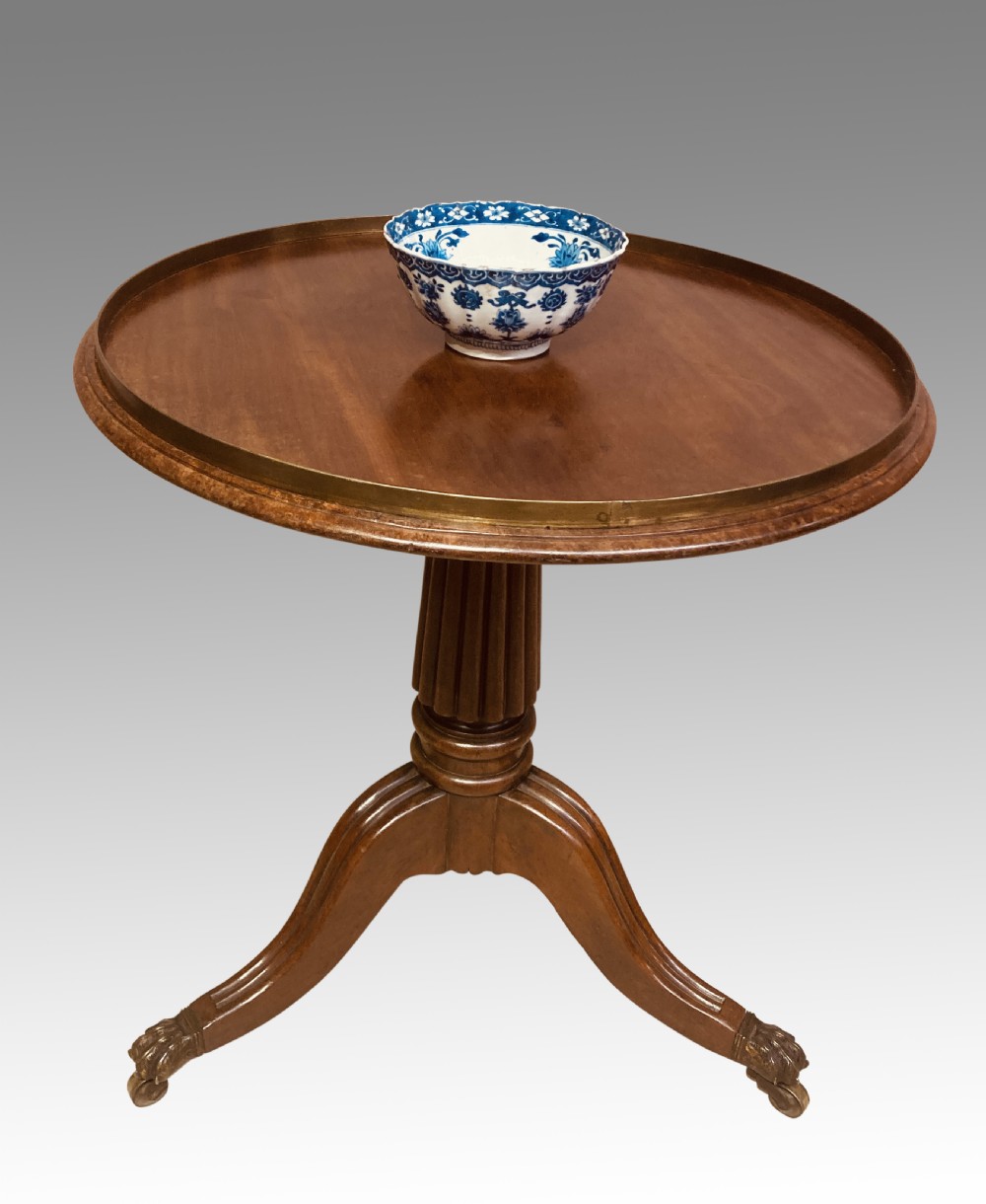 Georgian mahogany revolving butlers table. View V