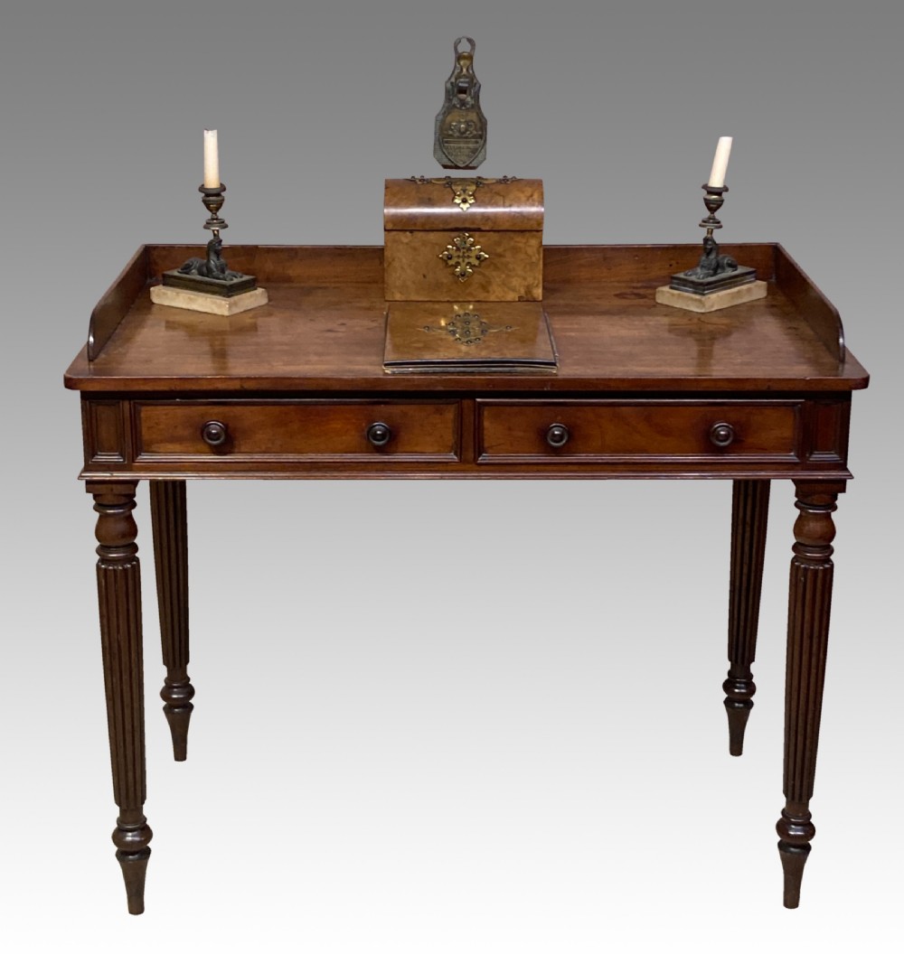 Georgian mahogany writing table. View VI