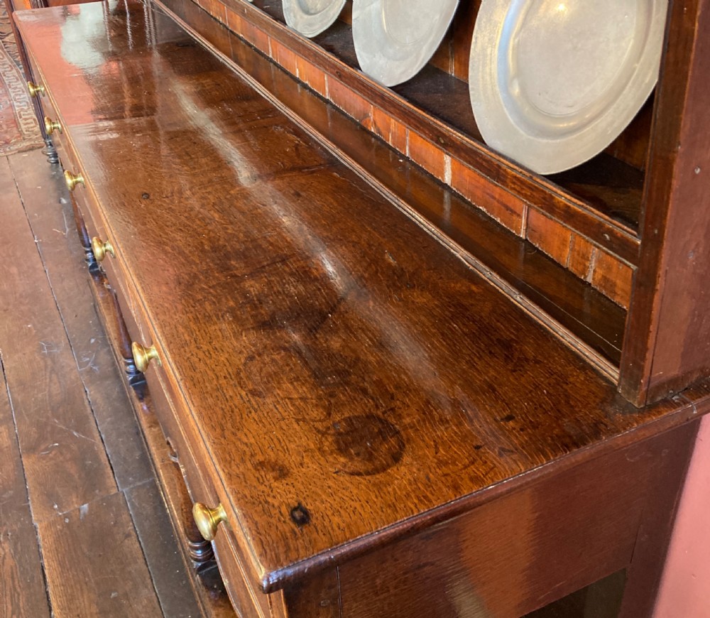 Antique Welsh oak dresser. View IV