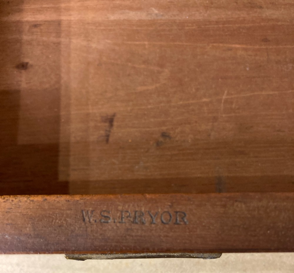 Victorian figured walnut table cabinet. View VIII