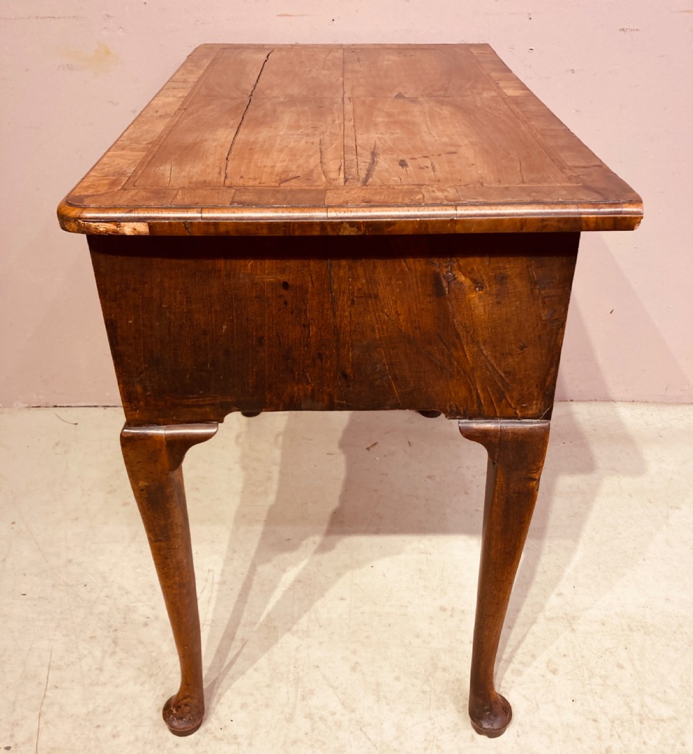Georgian walnut lowboy. View VII