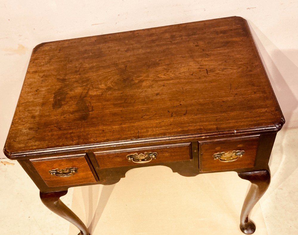 Geo II red walnut lowboy. View II