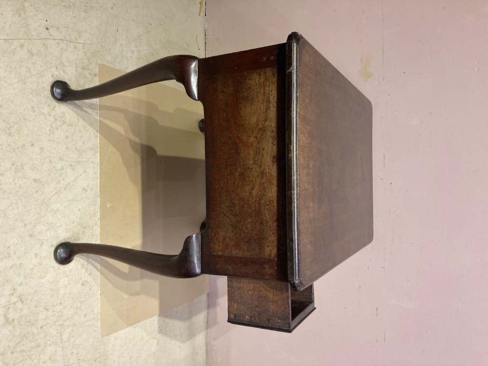 Geo II red walnut lowboy. View IX