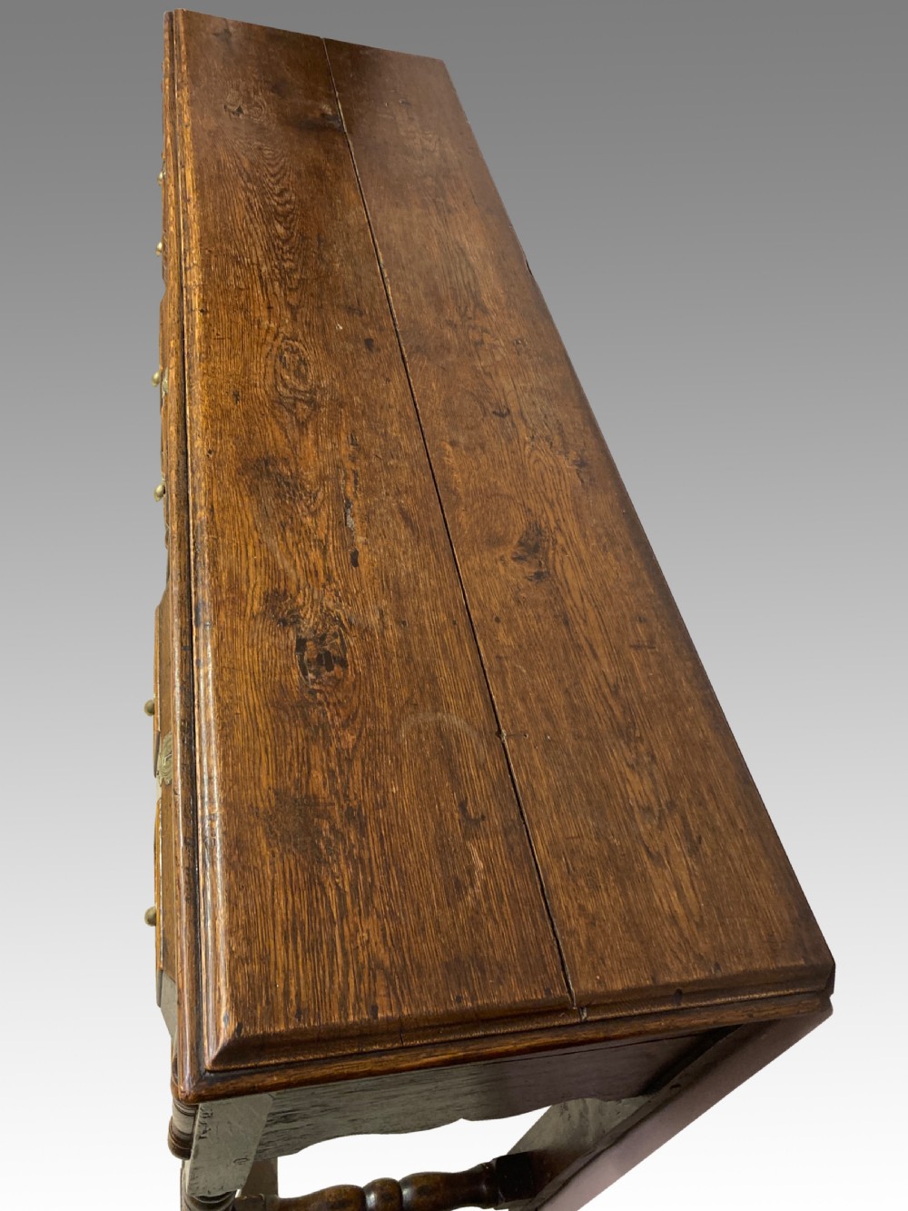 Antique oak dresser base. View IV