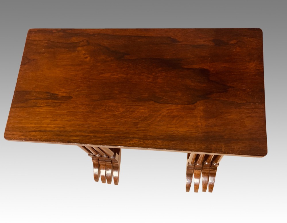 Georgian rosewood nest of 4 tables. View IV