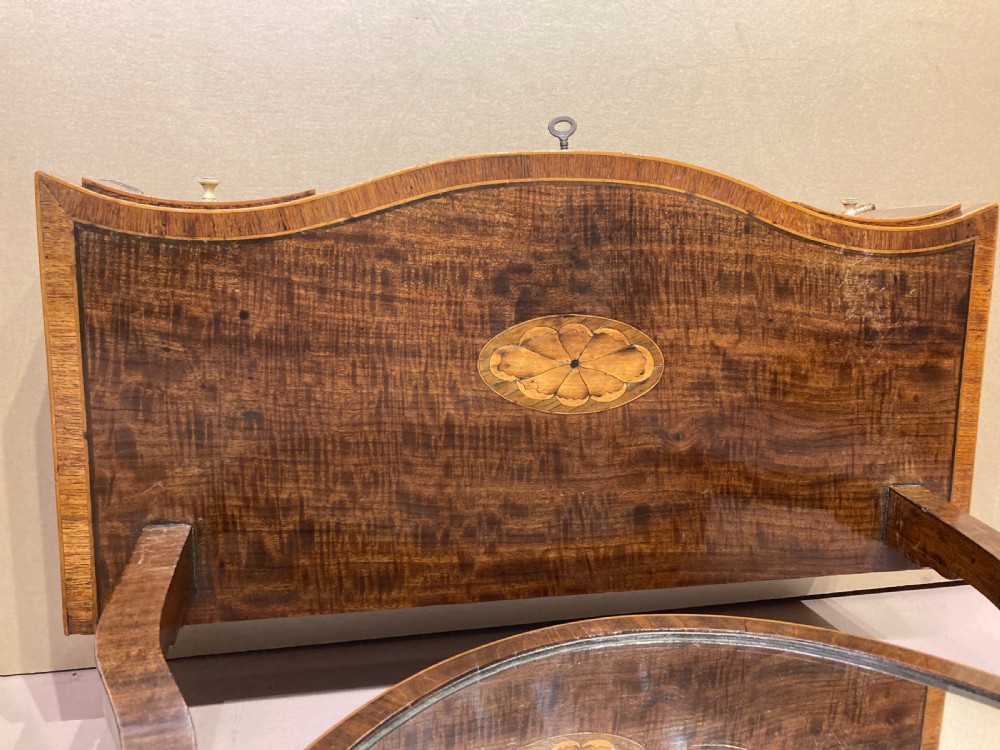 Sheraton mahogany dressing table mirror. View III