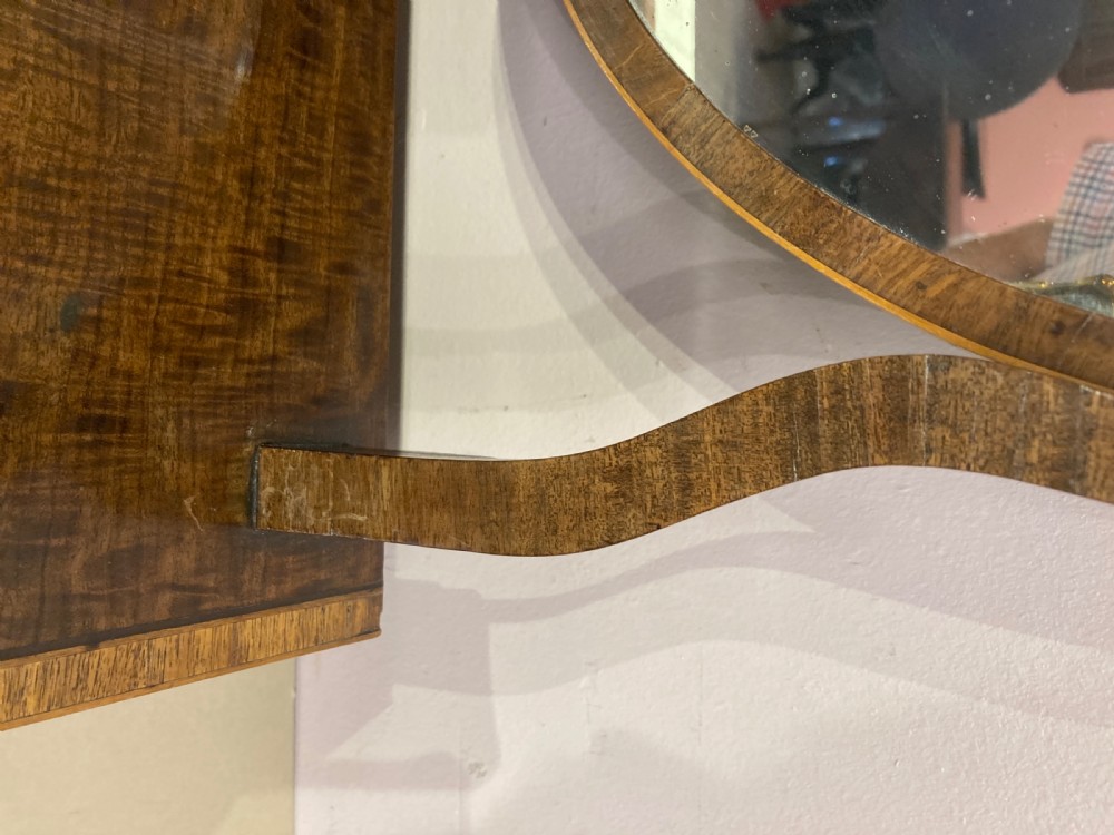 Sheraton mahogany dressing table mirror. View VI
