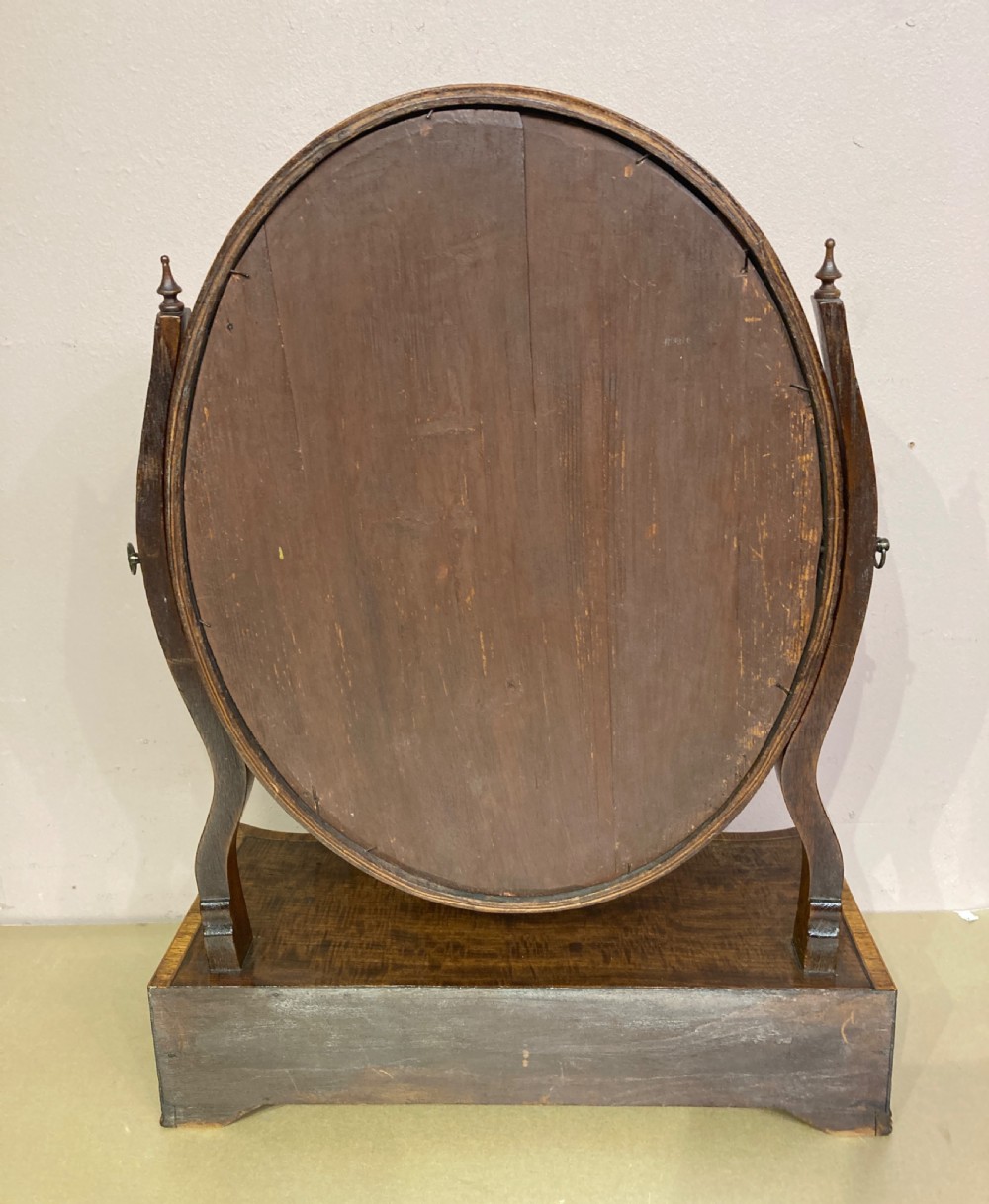 Sheraton mahogany dressing table mirror. View VII