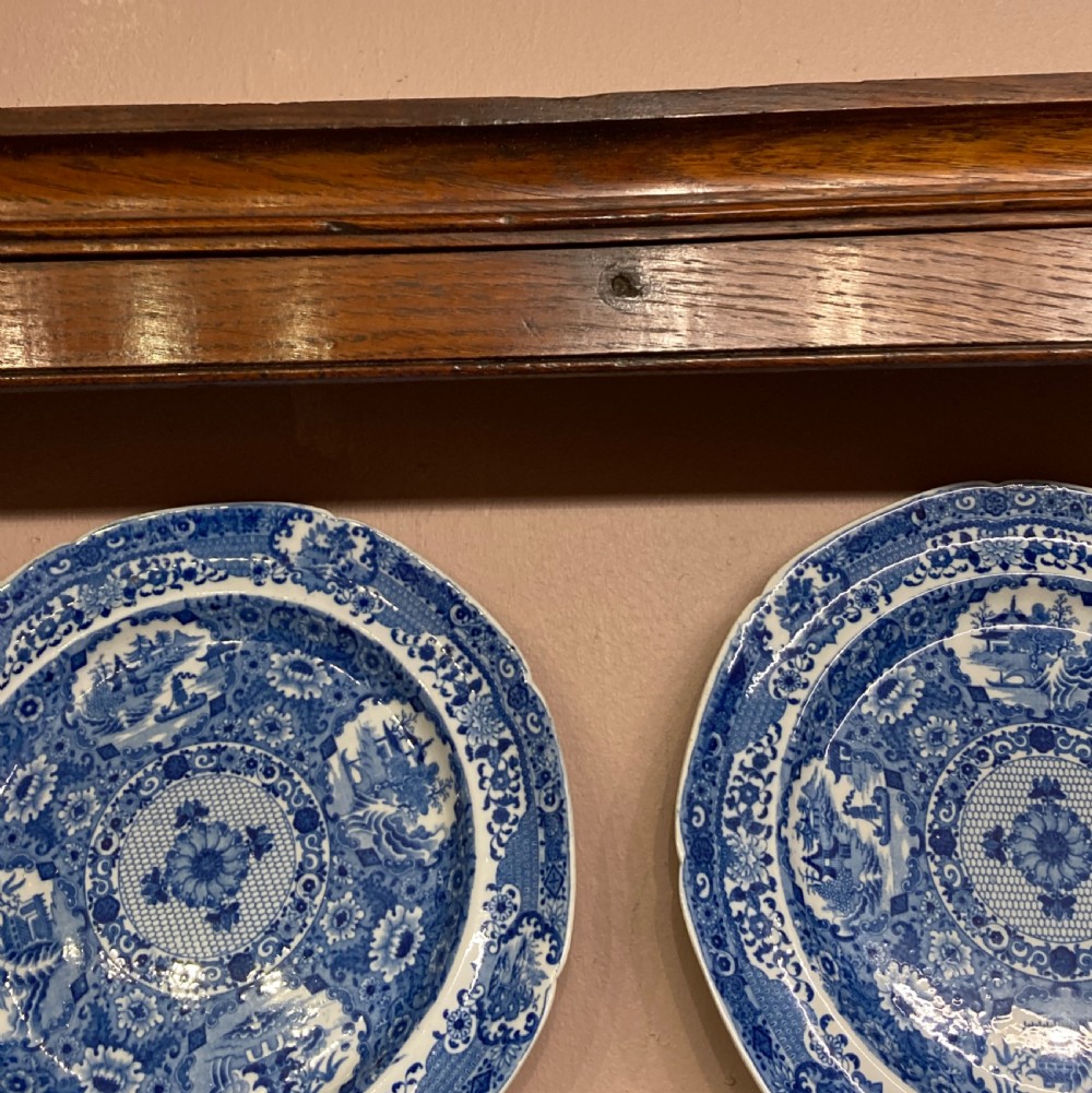 Georgian Welsh oak delft rack . View V