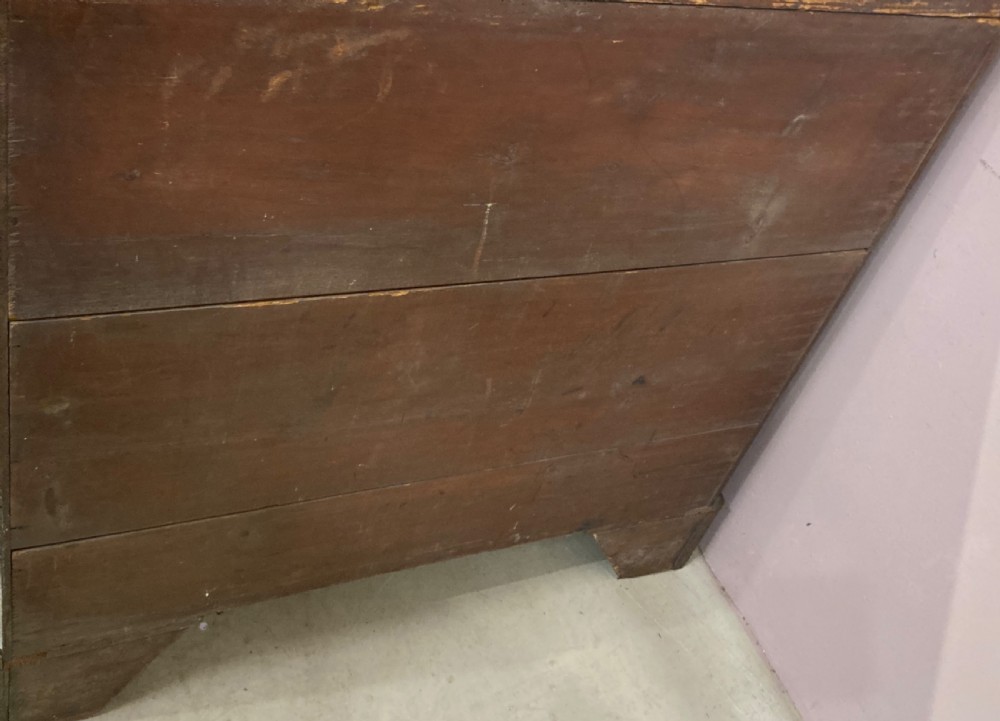 Antique Georgian mahogany chest of drawers. View II