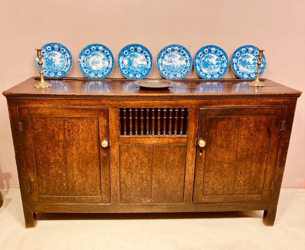 Georgian Welsh oak dresser base.