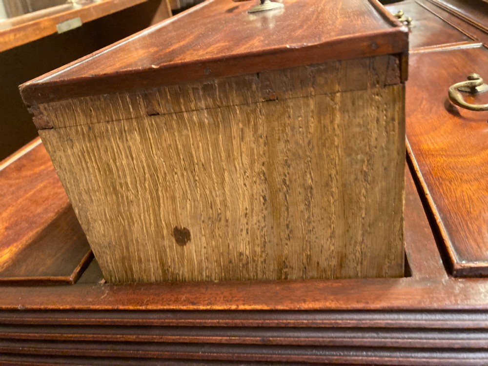 Georgian mahogany chest on chest. 
 View II