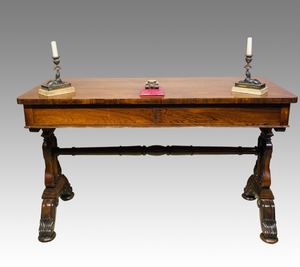 William IV rosewood writing table.   View VII