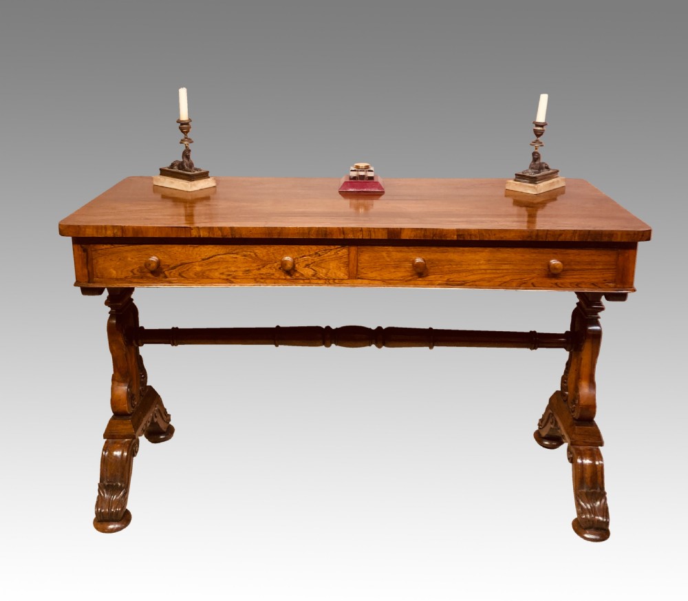 William IV rosewood writing table.   View VIII