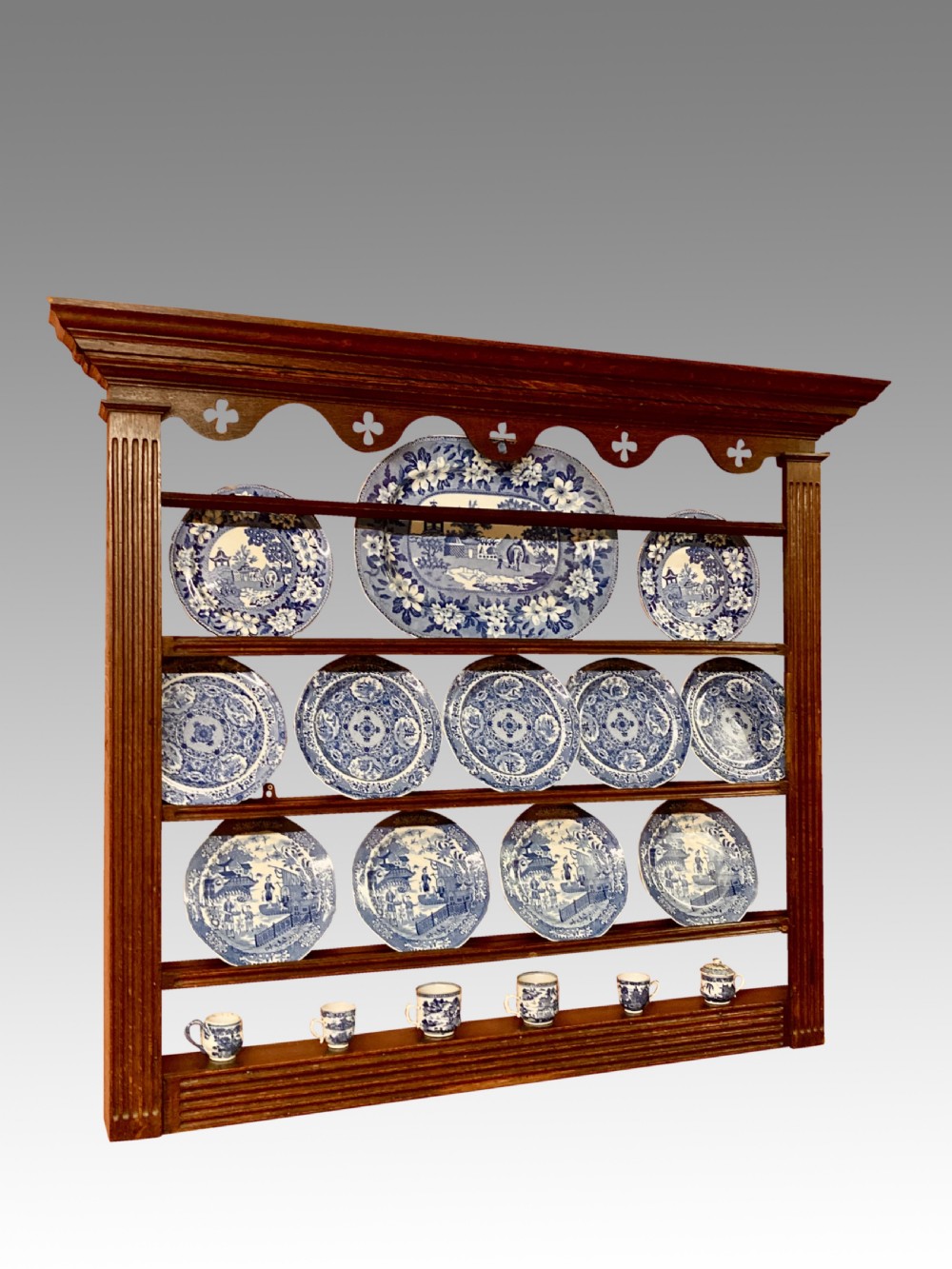 Geo III oak delft rack.