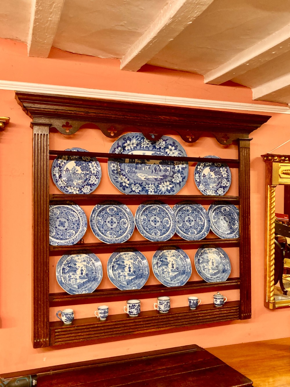 Geo III oak delft rack. View II